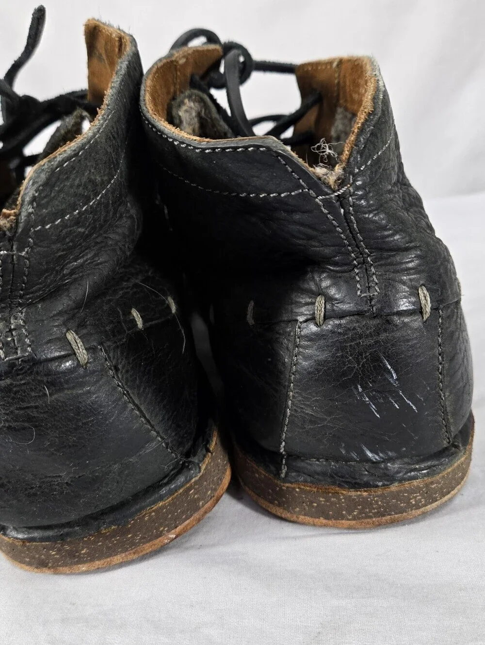 OLUKAI Kamuela Black Leather Ankle Chukka Boots Shoes Men's Size 13 W